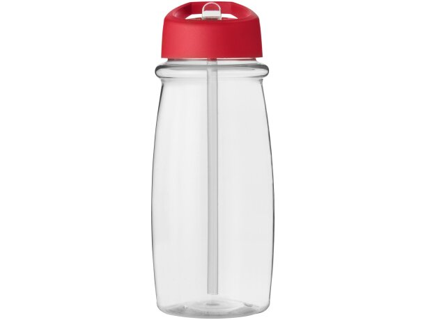 H2O Active® Pulse Bidón deportivo con tapa con boquilla de 600 ml Transparente/rojo detalle 14