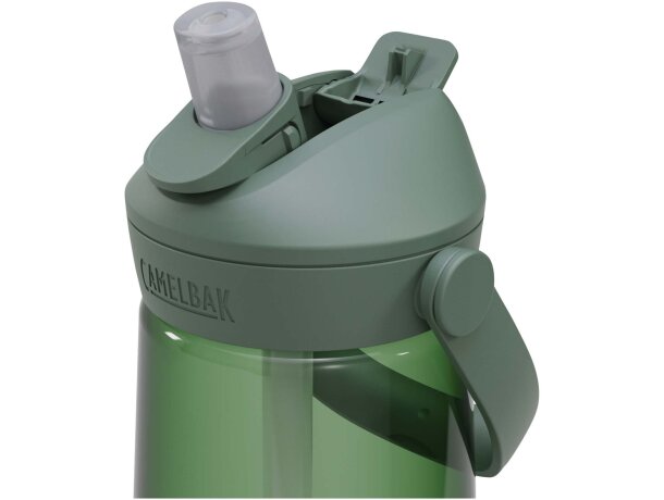 Botella 750ml Tritan Renew CamelBak Thrive Flip con pajita Verde bosque detalle 9