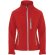Chaqueta softshell mujer Antártida Roly con cremallera invertida Rojo
