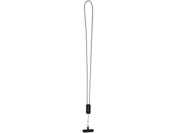 Lanyard Anser plástico reciclado cable 5 en 1 para smartphone Negro intenso detalle 9