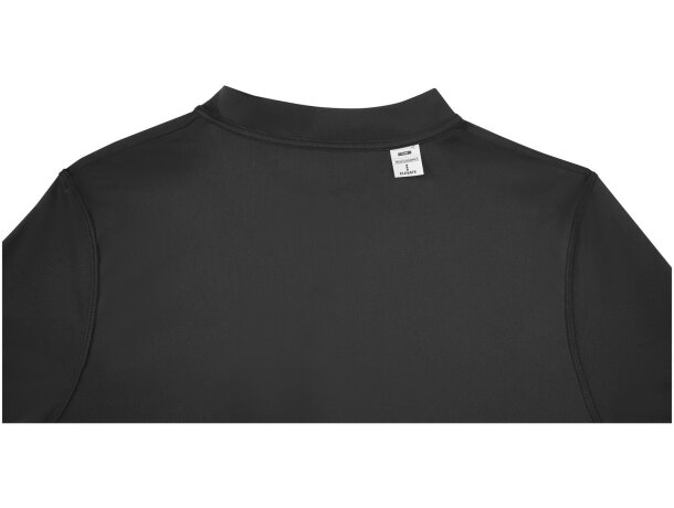 Polo manga corta Deimos cool fit para hombre Negro intenso detalle 39