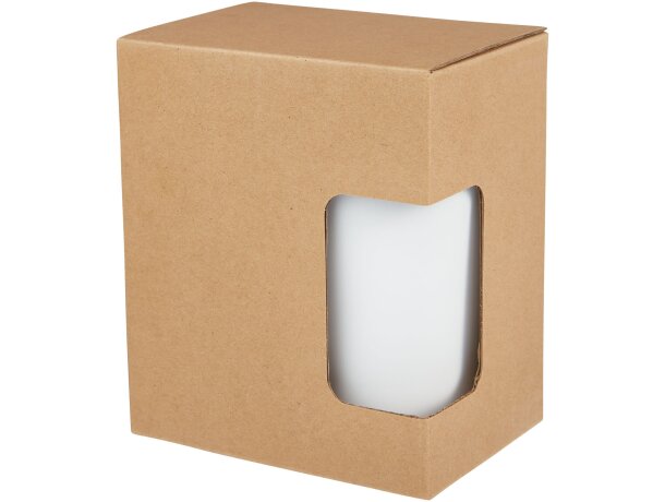 Taza térmica Nordia con doble pared reciclada de 400ml Blanco detalle 18