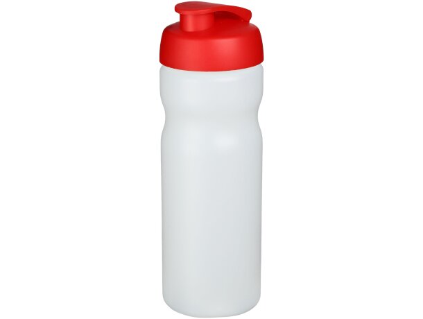 Baseline® Plus Bidón deportivo con tapa Flip de 650 ml personalizado transparente/azul