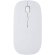 Ratón inalámbrico Menlo de plástico reciclado RCS Blanco detalle 2