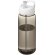 Bidón deportivo con tapa con boquilla de 600 ml H2O Active® Octave Tritan™ Carbón/blanco