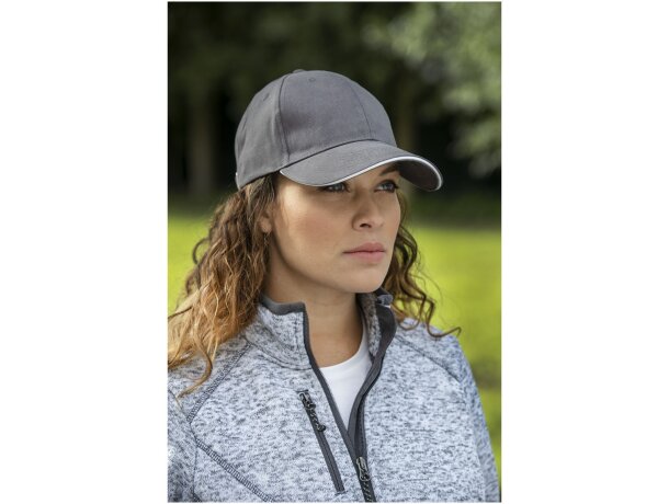 Gorra con ribete de 6 paneles Darton Negro intenso detalle 36