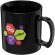 Taza plástico san 300ml con asa integrada personalizable Negro intenso detalle 1