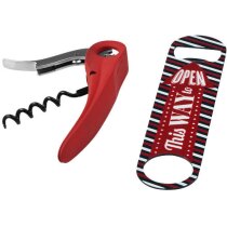 Set de barman de 2 piezas personalizado rojo Set de barman de 2 piezas personalizado rojo