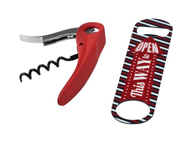 Set de barman de 2 piezas personalizado rojo Set de barman de 2 piezas personalizado rojo