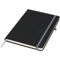 Libreta con banda elástica personalizada PU tacto suave 96 hojas 70g negro