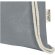 Bolsa con cordón Oregon de algodón reciclado certificado GRS Gris detalle 24