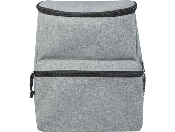 Mochila isotérmica con bolsillo frontal y de malla lateral poliéster Excursion Gris mezcla detalle 3