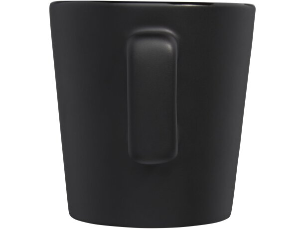 Taza de cerámica Ross 280 ml con acabado mate Negro mate detalle 3