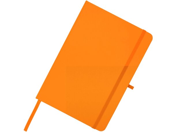Libreta A5 Teak con tapa dura de tacto suave reciclado Naranja detalle 20