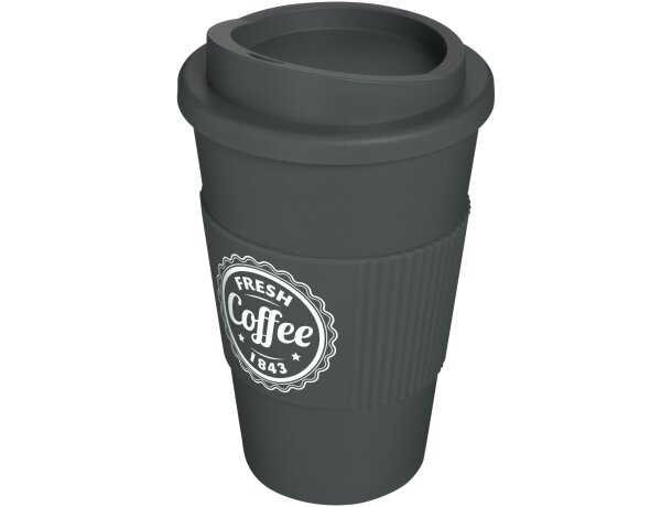 Vaso térmico 350ml con agarradera Americano Gris detalle 93
