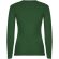 Camiseta manga larga mujer algodón 100% Roly Extreme Verde botella detalle 18