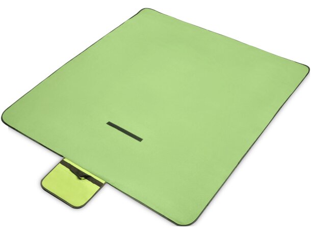 Manta pícnic Salvie de plástico reciclado con certificado GRS Verde medio detalle 15