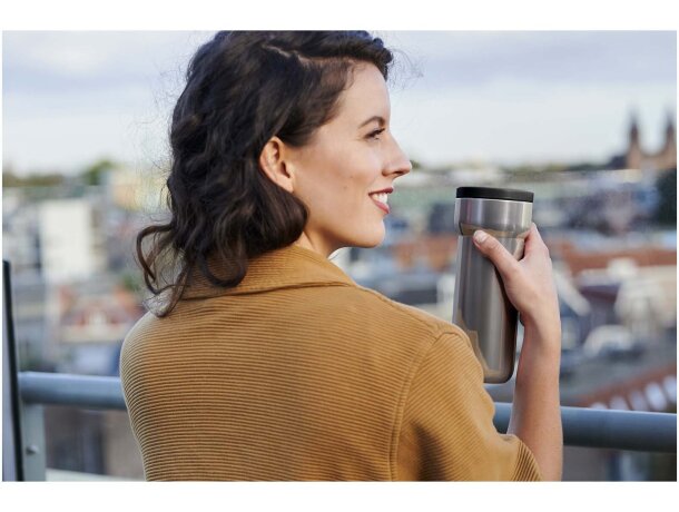 Taza térmica acero inoxidable Mepal Ellipse 375ml hermética detalle 9