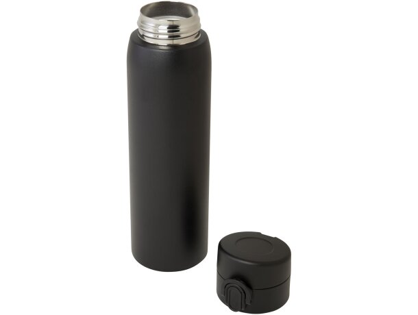 Termo Sika 450ml con aislamiento térmico de acero reciclado Negro intenso detalle 8