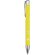 Bolígrafo aluminio reciclado Moneta lacado brillo detalles cromados Amarillo detalle 4