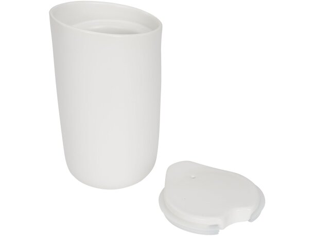 Vaso de cerámica de doble pared de 410 ml Mysa Blanco detalle 10