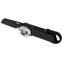 Navaja llavero de acero y aluminio personalizada negro intenso Navaja llavero de acero y aluminio personalizada negro intenso