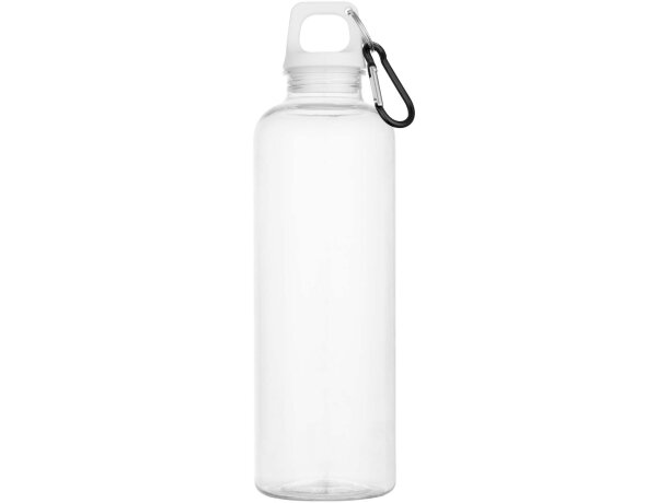 Botella Oregon 750ml PET reciclado certificado RCS con mosquetón Blanco detalle 8