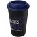 Vaso de plástico con tapa de rosca polipropileno reciclado 350ml Negro intenso/azul detalle 12