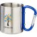 Taza isotérmica de 200 ml con mosquetón Alps Azul detalle 5