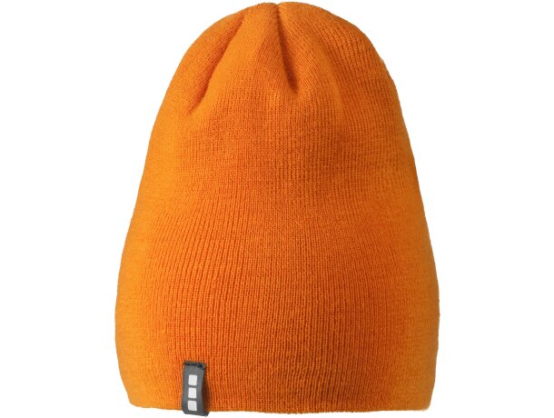 Gorro con acabado de punto colores lisos Naranja detalle 13