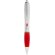 Bolígrafo con grip de colores Plateado/rojo