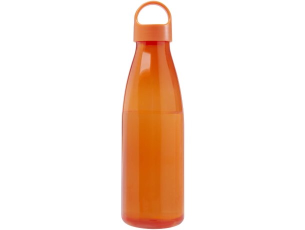 Botella de agua Bergen de plástico reciclado certificado 800ml Naranja detalle 14