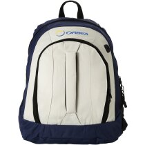 Mochila poliéster 600d con salida de auriculares personalizada blanca Mochila poliéster 600d con salida de auriculares personalizada blanca