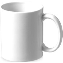 Taza de cerámica básica blanca 330 ml blanca