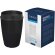 Vaso Cirrus POP 350ml con tapa de 360° y plástico reciclado Negro intenso detalle 13