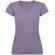 Camiseta cuello pico mujer Roly Victoria algodón 155 g/m² Lavanda