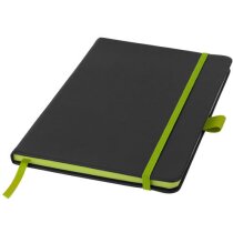 Libreta A5 "color Edge" personalizada negro intenso