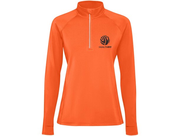 Sudadera técnica con media cremallera mujer Estambul Roly detalle 5