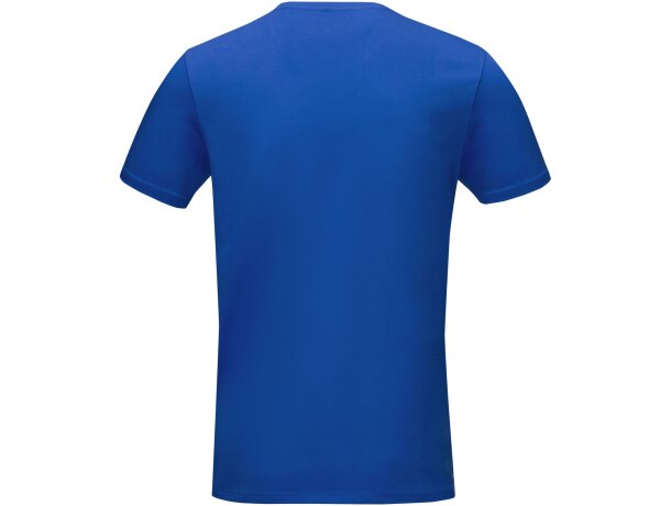 Camiseta manga corta orgánica hombre Balfour algodón certificado Azul detalle 20