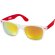 Gafas de sol merchandising de policarbonato uv 400 personalizada rojo transparente