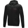 Sudadera con capucha y cremallera Ruby para hombre sostenible Negro intenso detalle 26