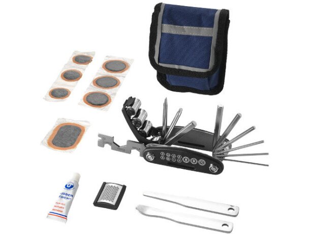 Kit para reparación de ruedas de bici personalizado azul marino Kit para reparación de ruedas de bici personalizado azul marino