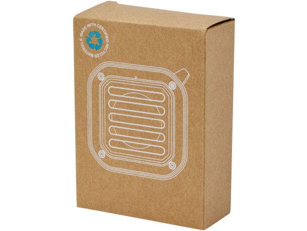 Altavoz solar Bluetooth IPX5 de 3W con mosquetón Solo Negro intenso detalle 5