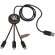 Cable de carga 3 en 1 reciclado SCX.design C36 con bambú Madera detalle 4