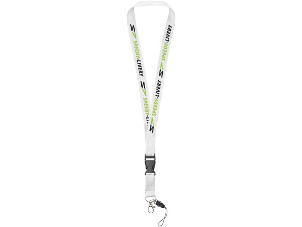 Lanyard con hebilla separable y enganche para móvil Sagan barato