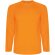 Camiseta deportiva infantil Montecarlo Roly de manga larga Naranja flúor