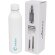 Botella termo con logo con tapa de rosca en acero inoxidable Thor Blanco detalle 15