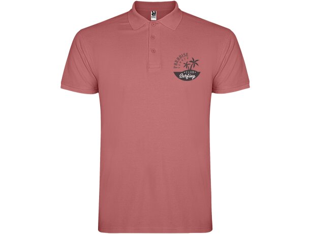 Polo manga corta hombre Star Roly 100% algodón piqué 200 g/m² detalle 45