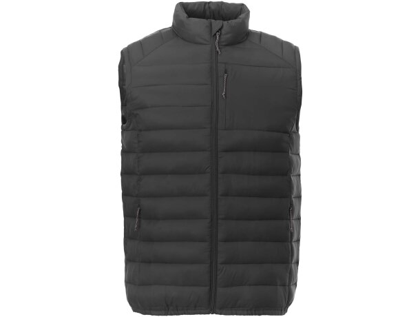 Chaleco aislante de material reciclado para hombre Pallas Gris tormenta detalle 8