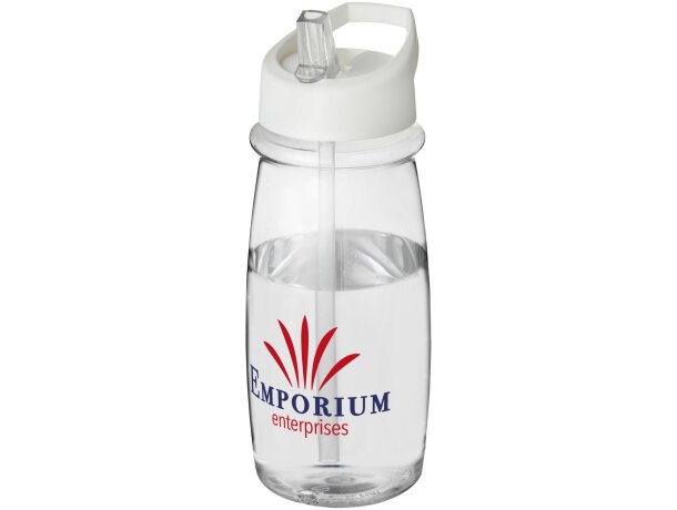 H2O Active® Pulse Bidón deportivo con tapa con boquilla de 600 ml Transparente/blanco detalle 15
